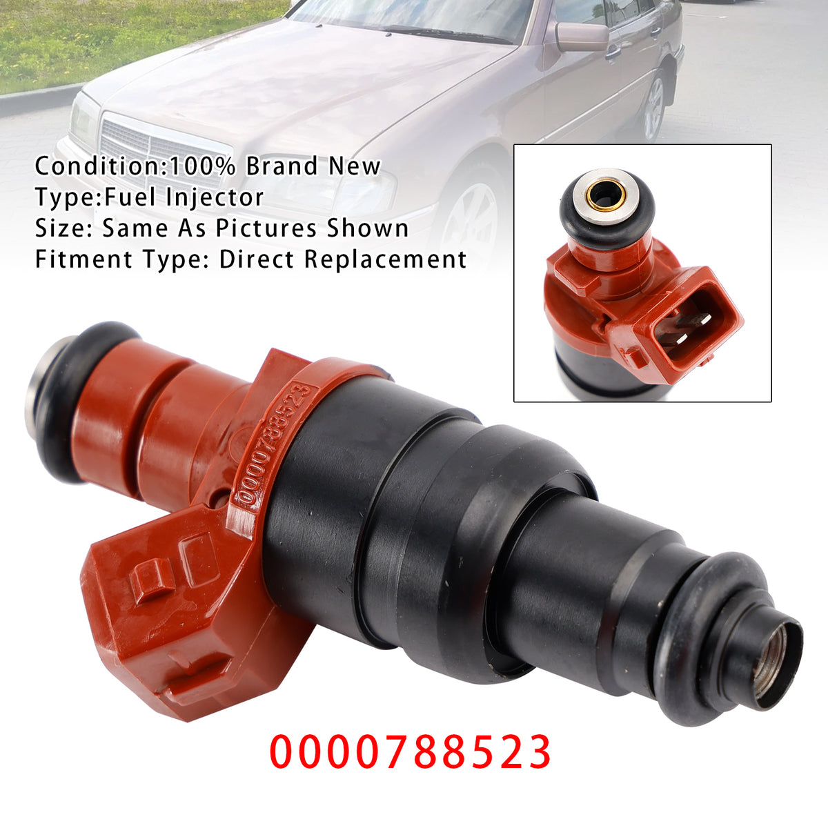 Mercedes-Benz W210 S210 W202 W124 C208 C230 0000788523 1PCS Fuel Injector