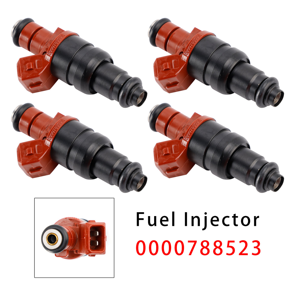 Mercedes-Benz W210 S210 W202 W124 C208 C230 0000788523 4PCS Fuel Injector