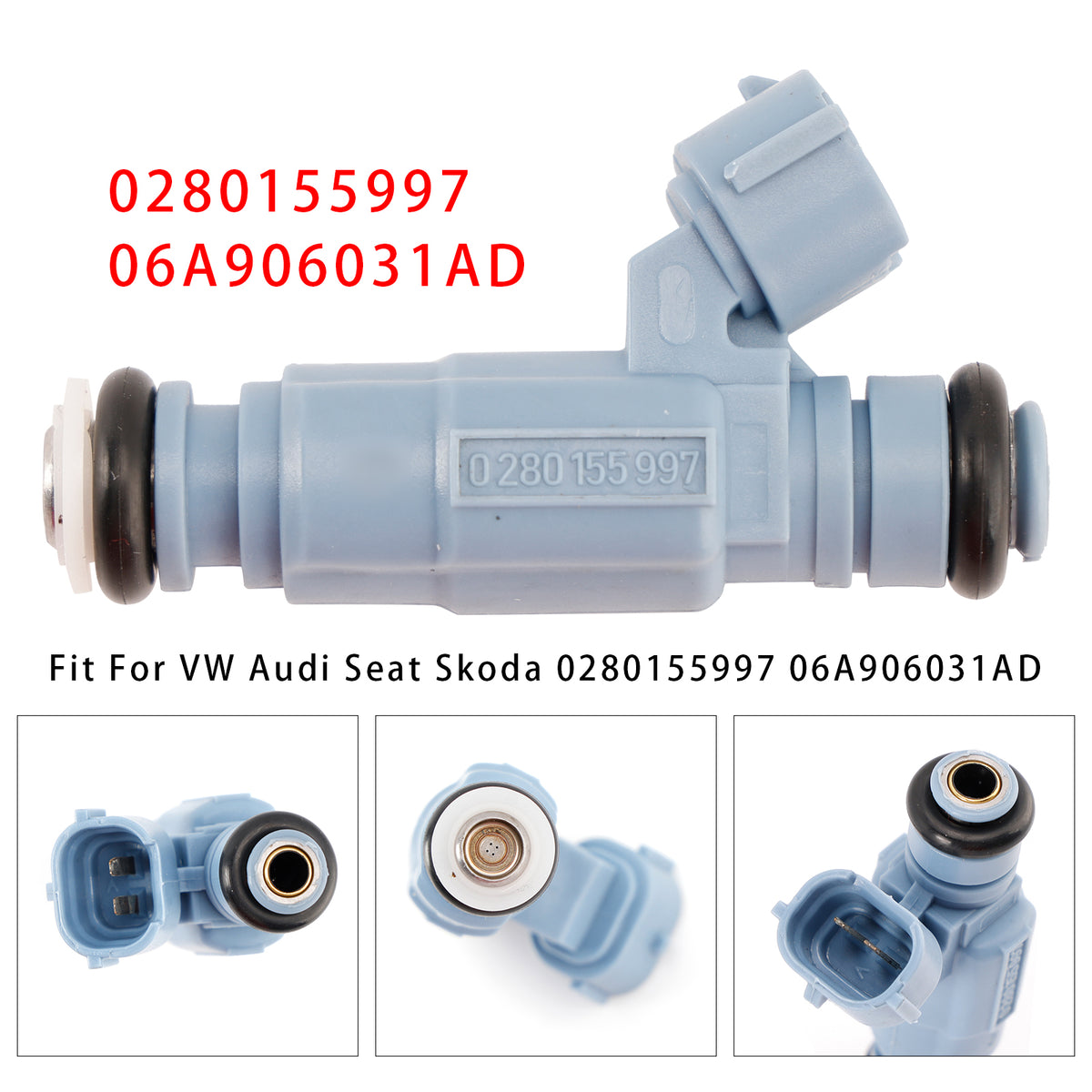VW Audi Seat Skoda 0280155997 06A906031AD 1PCS Fuel Injector