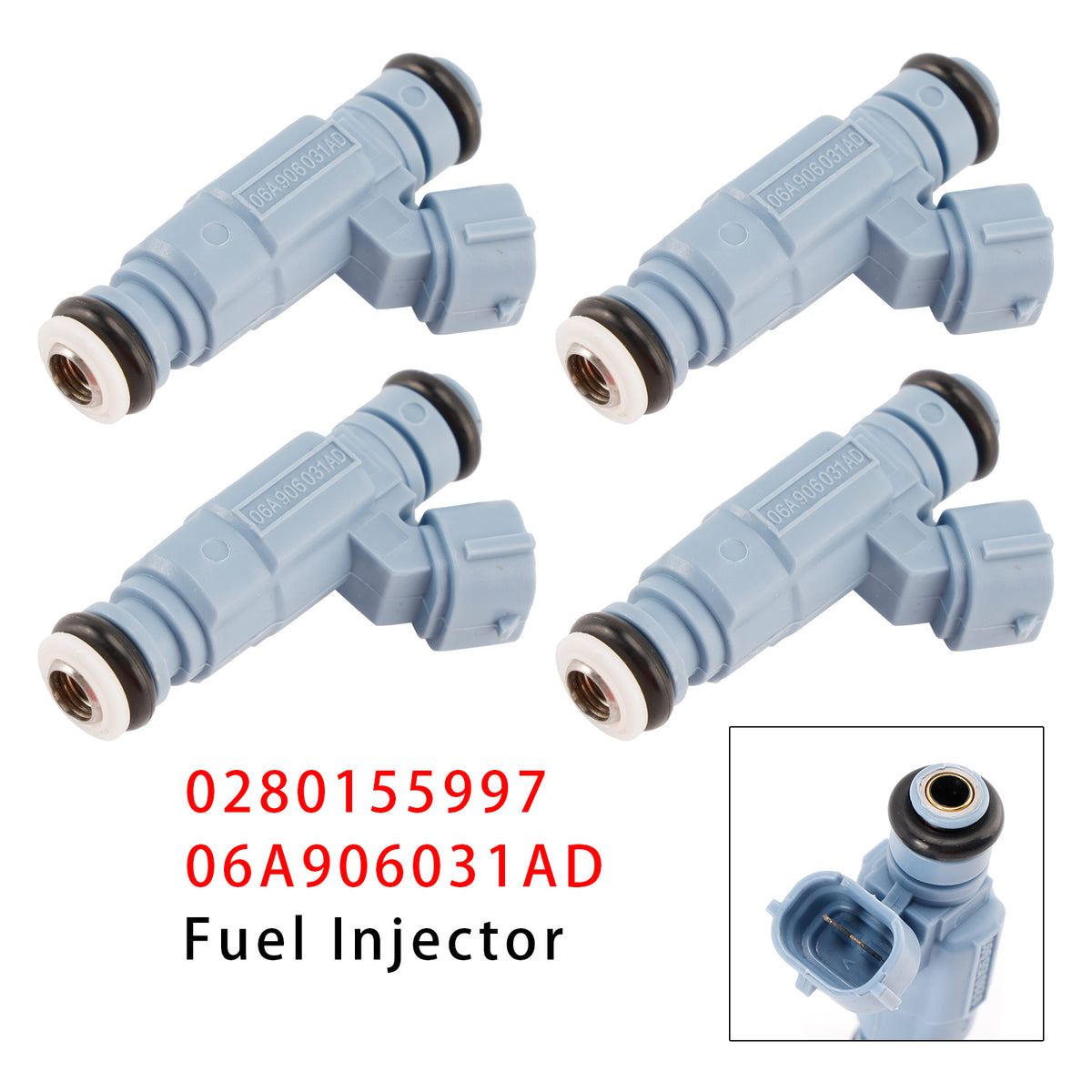 VW Audi Seat Skoda 0280155997 06A906031AD 4PCS Fuel Injector