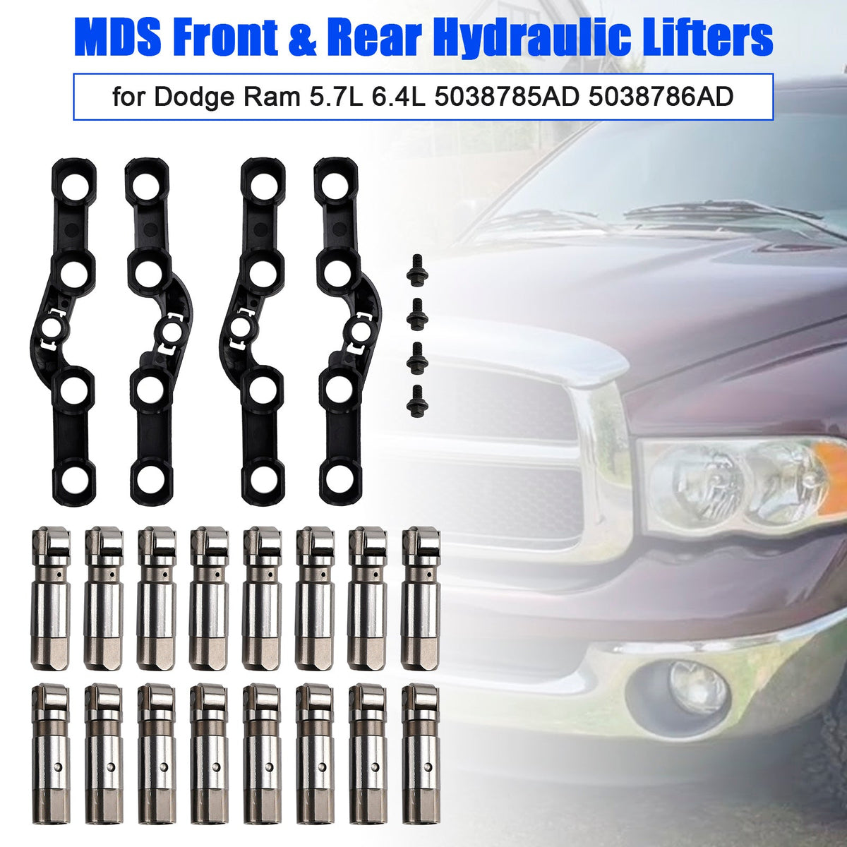 Dodge Ram 5.7L 6.4L 5038785AD 5038786AD MDS Front & Rear Hydraulic Lifters