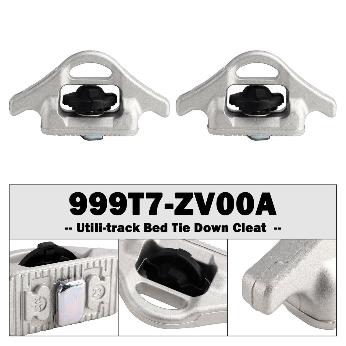 2 Pcs Utili-track Bed Tie Down Cleat 999T7-ZV00A for Nissan Frontier 2005-2025