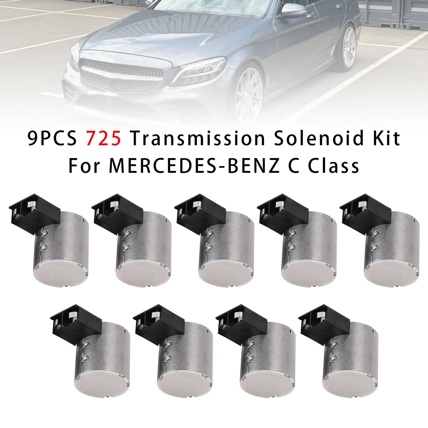 9PCS 725 Transmission Solenoid Kit For MERCEDES-BENZ C Class