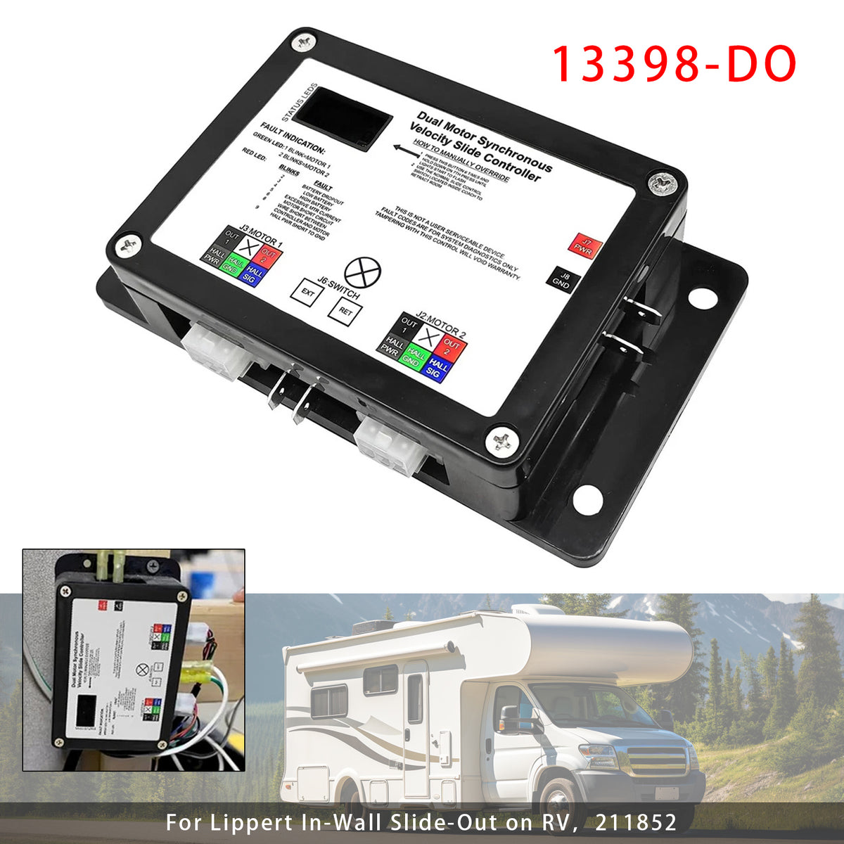 13398-D0 Dual Motor Synchronous Velocity Slide Controller For Lippert V-Sync II