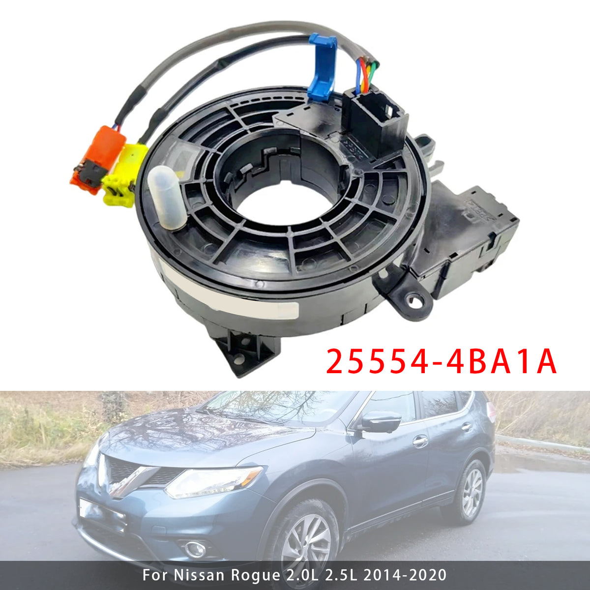 Nissan Rogue 2.0L 2.5L 2014-2020 Clock Spring 25554-4BA1A