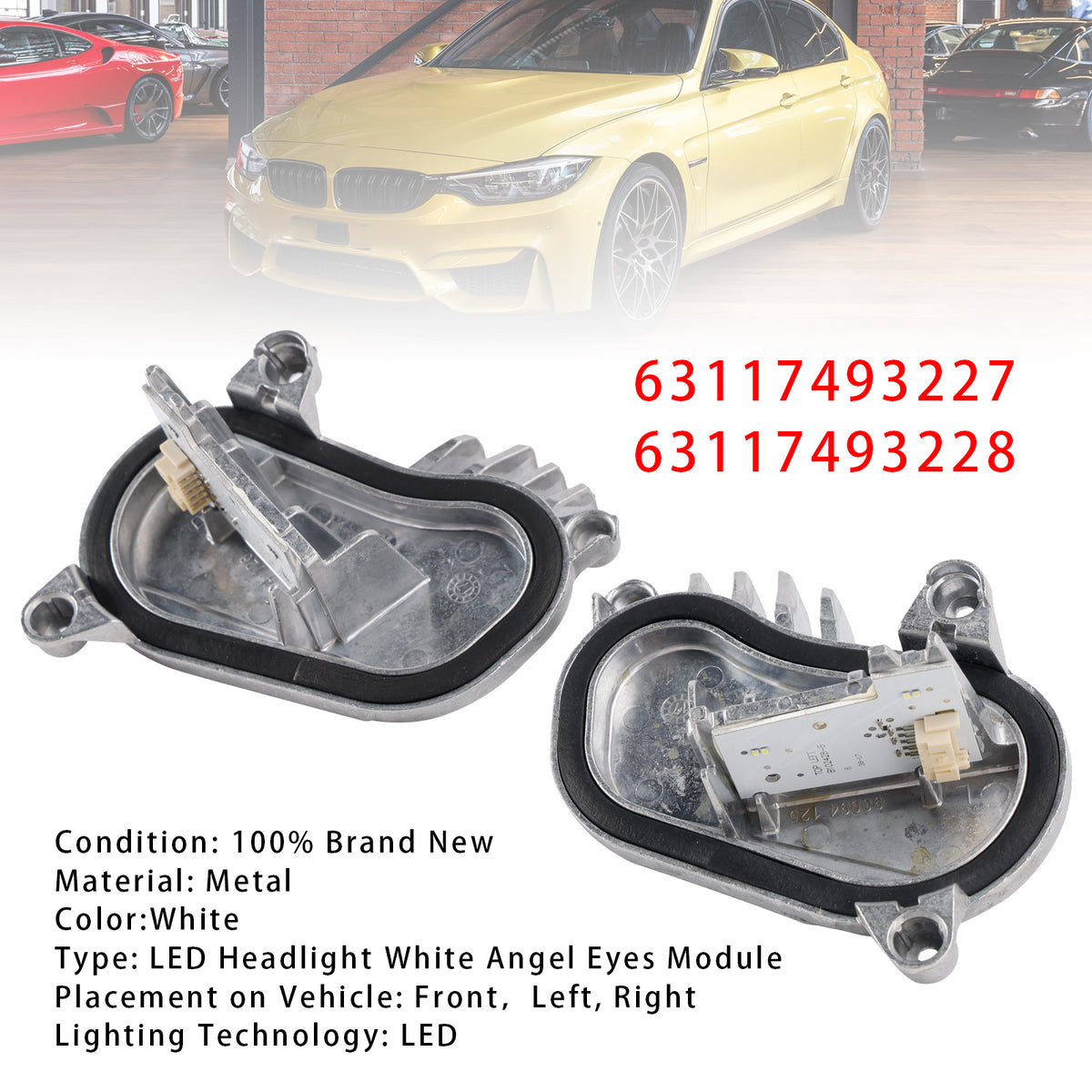 2018-2020 BMW F32 F33 F36 LCI 4 Series White 2PCS Angel Eye DRL LED Module