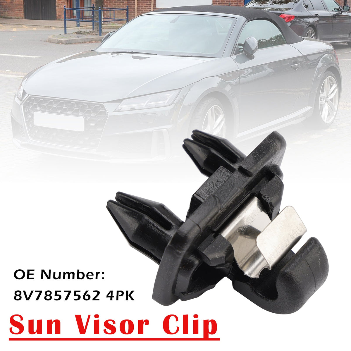 Audi A3 A5 Cabriolet TT Roadster 2017-2019 Sun Visor Clip 8V7857562 4PK