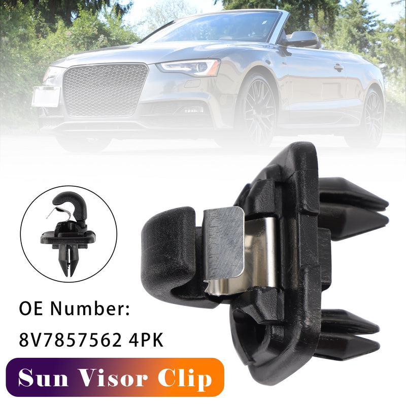 Audi A3 A5 Cabriolet TT Roadster 2017-2019 Sun Visor Clip 8V7857562 4PK