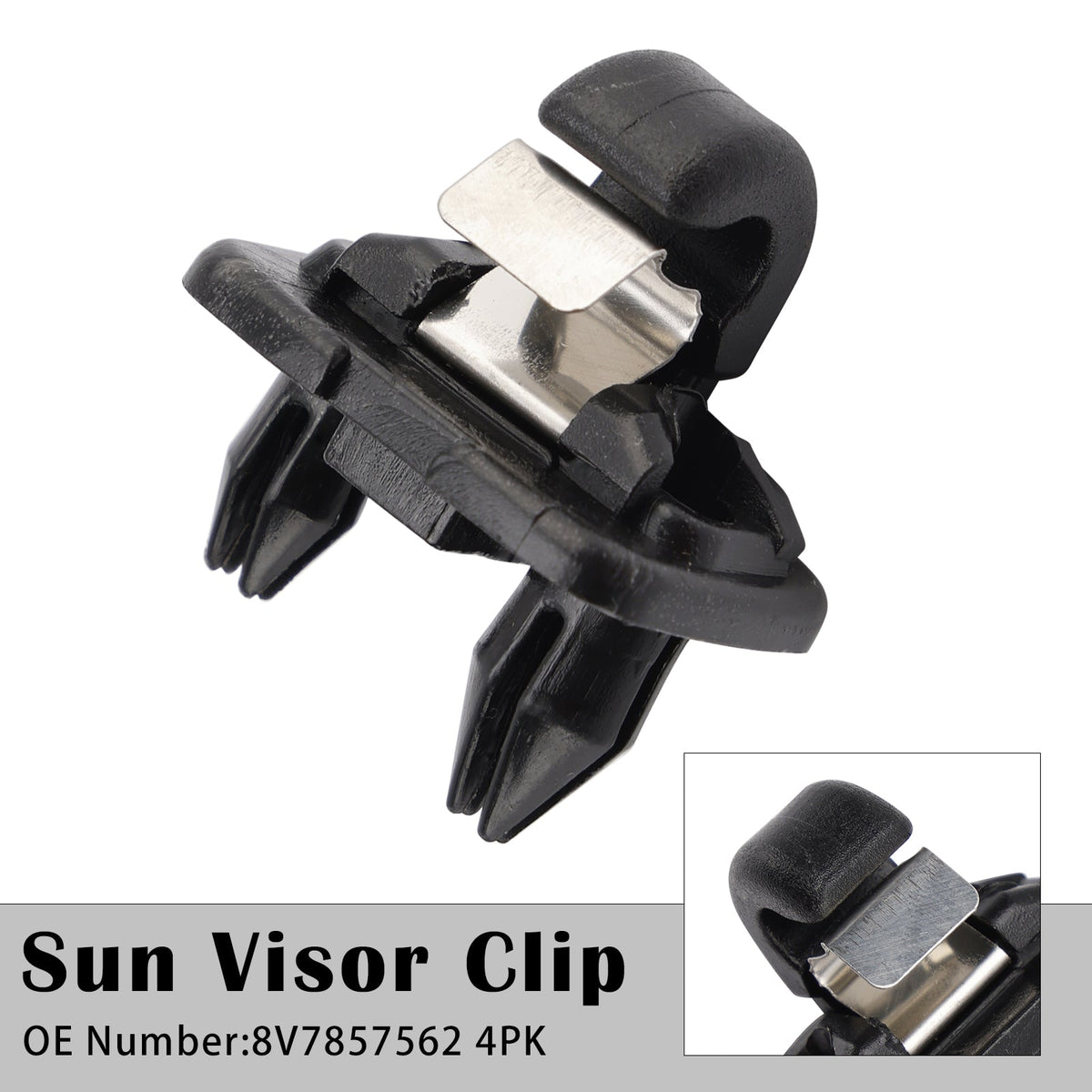 Audi A3 A5 Cabriolet TT Roadster 2017-2019 Sun Visor Clip 8V7857562 4PK