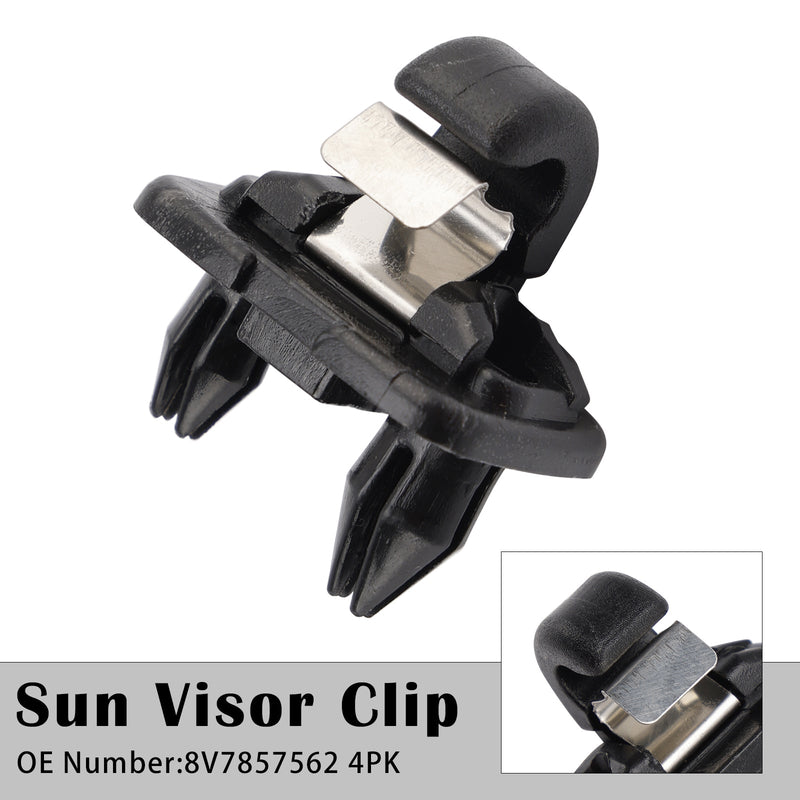 Audi A3 A5 Cabriolet TT Roadster 2017-2019 Sun Visor Clip 8V7857562 4PK