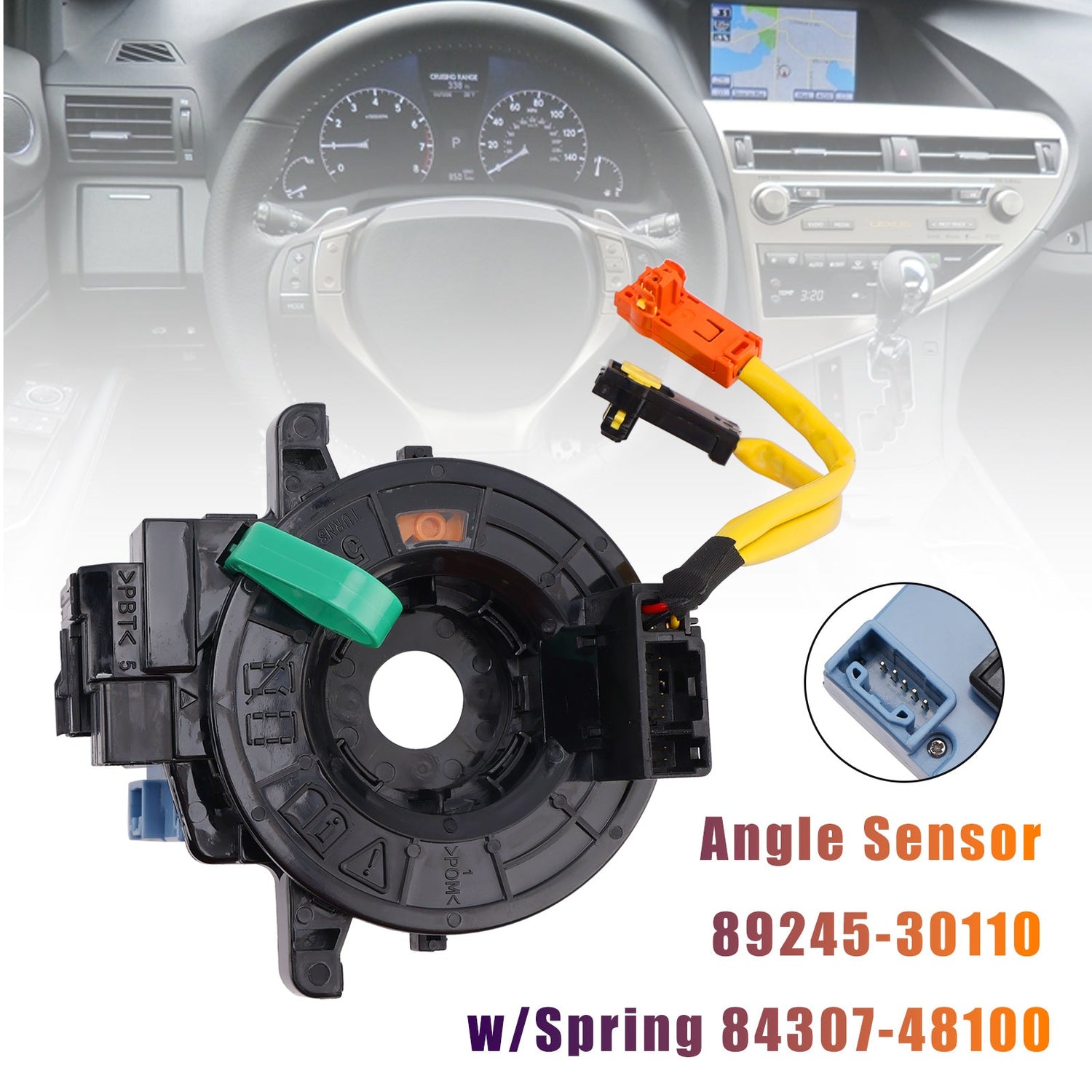 2013-2015 Lexus RX350 3.5L 89245-30110 Steering Angle Sensor w/Spring 84307-48100