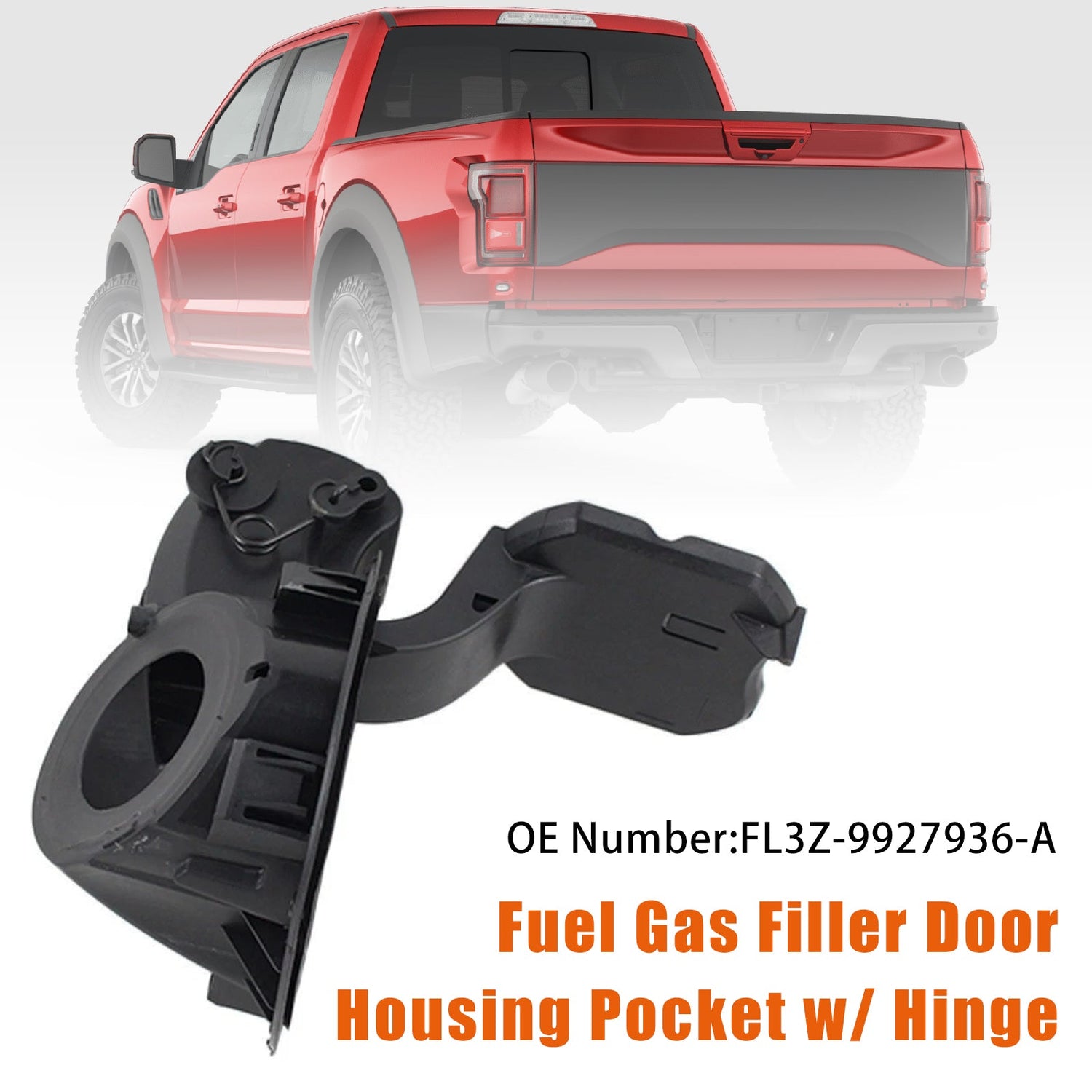 2015-2020 Ford F150 Fuel Gas Filler Door Housing Pocket w/ Hinge FL3Z-9927936-A