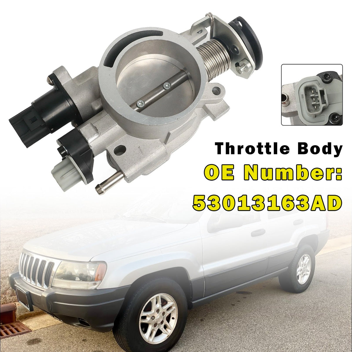 Jeep Grand Cherokee 4.7L V8 2001-2004 Throttle Body Assembly 53013163AD