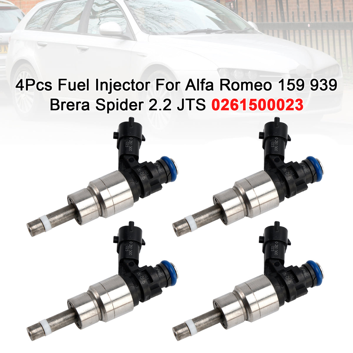Alfa Romeo 159 939 Brera Spider 2.2 JTS 0261500023 4PCS Fuel Injector