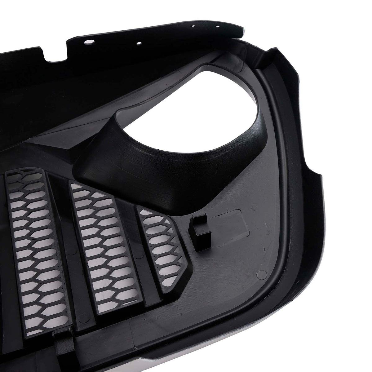 2018-2023 Jeep Wrangler JL JT White & Black Front Vader Grille Bumper Grill