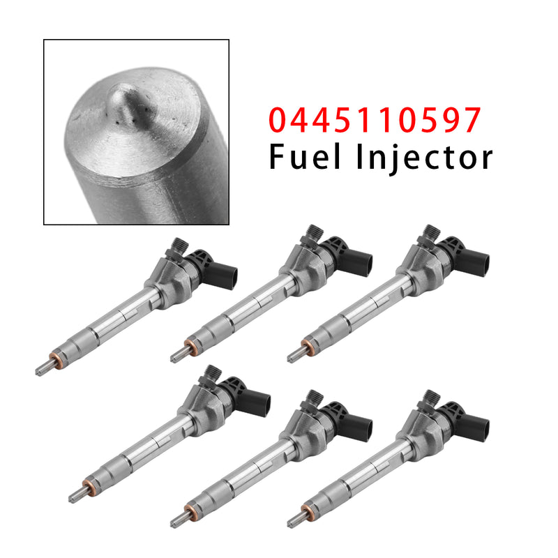 BMW F10 F30 F15 328d X5 535d 740Ld N47 N57 0445110597 6PCS Fuel Injector