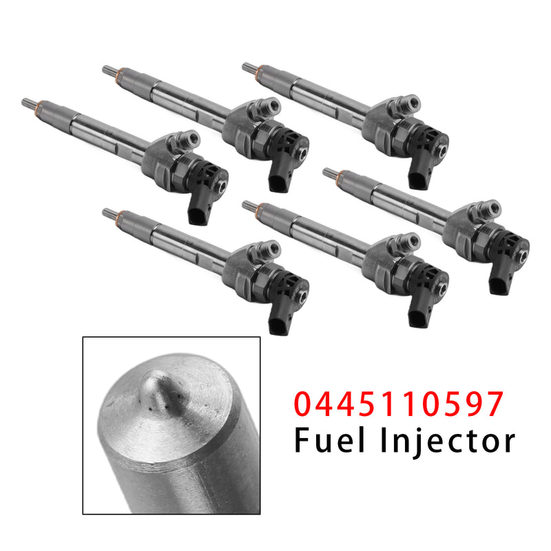 BMW F10 F30 F15 328d X5 535d 740Ld N47 N57 0445110597 6PCS Fuel Injector