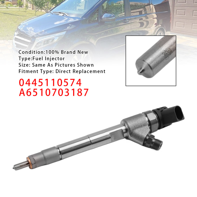 Mercedes V Class Vito Mixto W447 0445110574 A6510703187 1PCS Fuel Injector