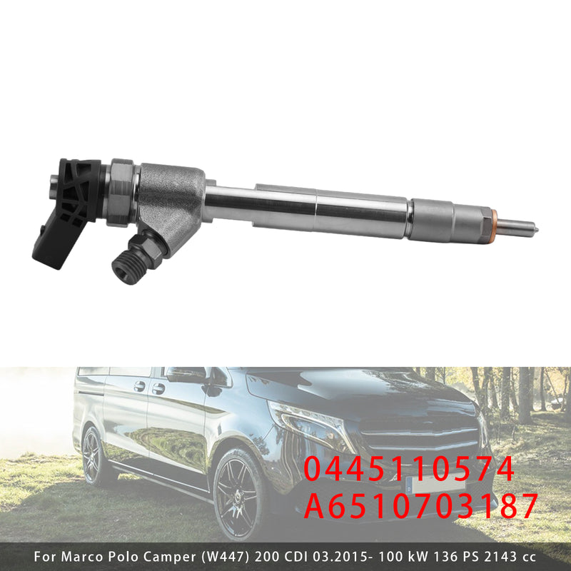 Mercedes V Class Vito Mixto W447 0445110574 A6510703187 1PCS Fuel Injector
