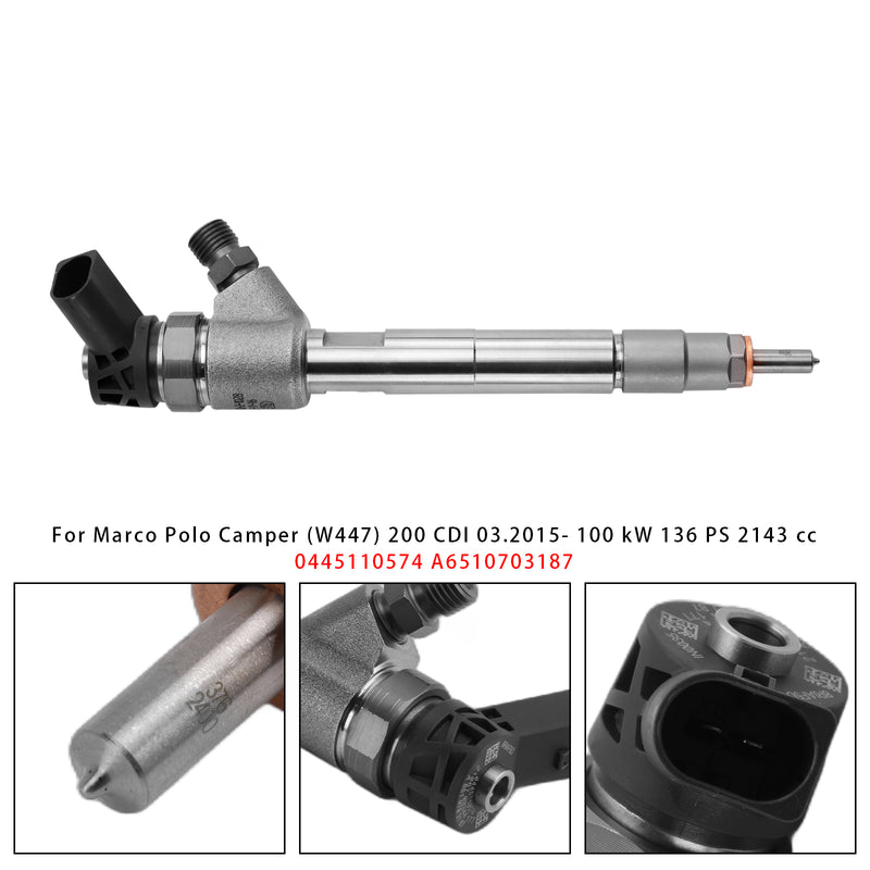 Mercedes V Class Vito Mixto W447 0445110574 A6510703187 1PCS Fuel Injector
