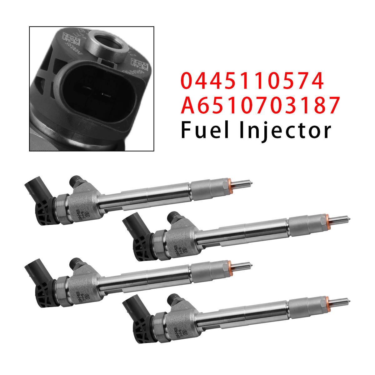 Mercedes V Class Vito Mixto W447 0445110574 A6510703187 4PCS Fuel Injector