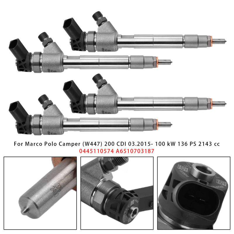 Mercedes V Class Vito Mixto W447 0445110574 A6510703187 4PCS Fuel Injector