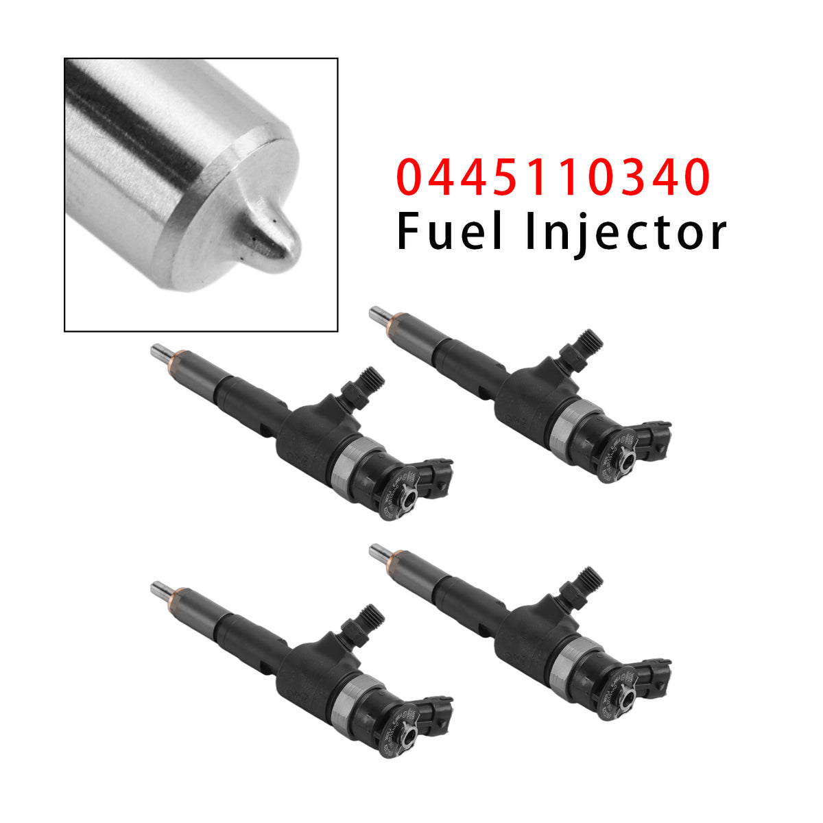 Opel Citroen Ford FIAT Fiesta Peugeot 1.6 HDi 0445110340 4PCS Fuel Injector