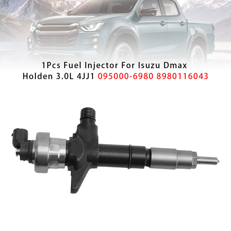 Isuzu Dmax Holden 3.0L 4JJ1 095000-6980 8980116043 1PCS Fuel Injector