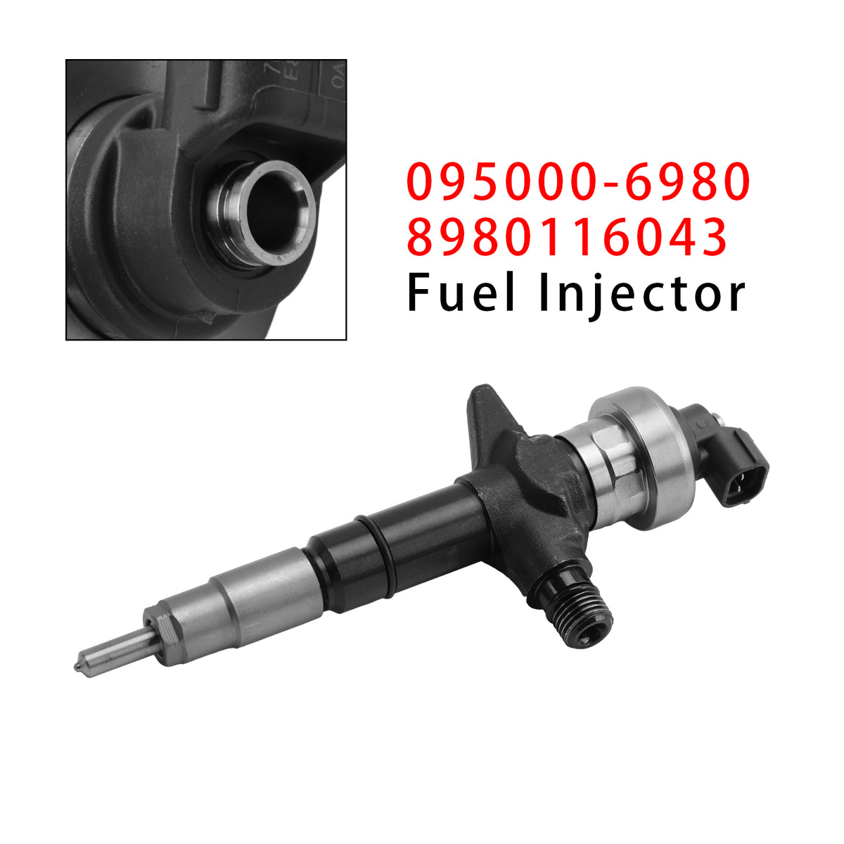 Isuzu Dmax Holden 3.0L 4JJ1 095000-6980 8980116043 1PCS Fuel Injector
