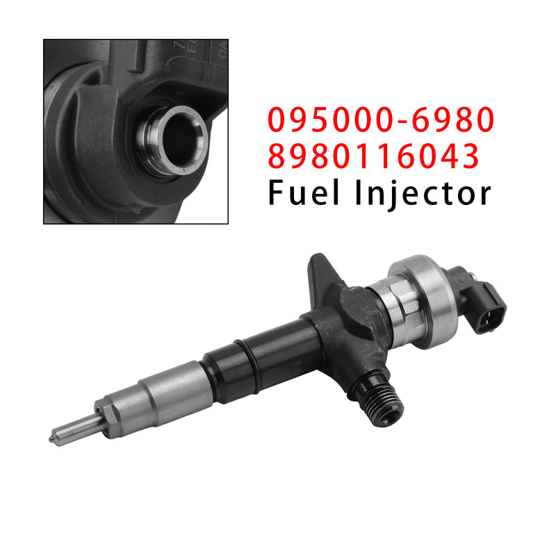 Isuzu Dmax Holden 3.0L 4JJ1 095000-6980 8980116043 1PCS Fuel Injector