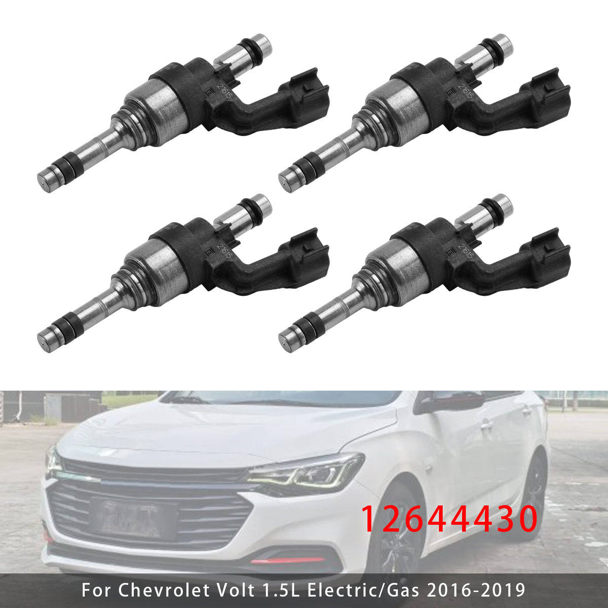 Chevrolet Volt 1.5L Electric/Gas 2016-2019 12644430 4PCS Fuel Injector