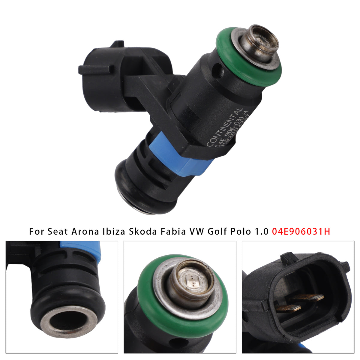 Seat Arona Ibiza Skoda Fabia VW Golf Polo 1.0 04E906031H 1PCS Fuel Injector