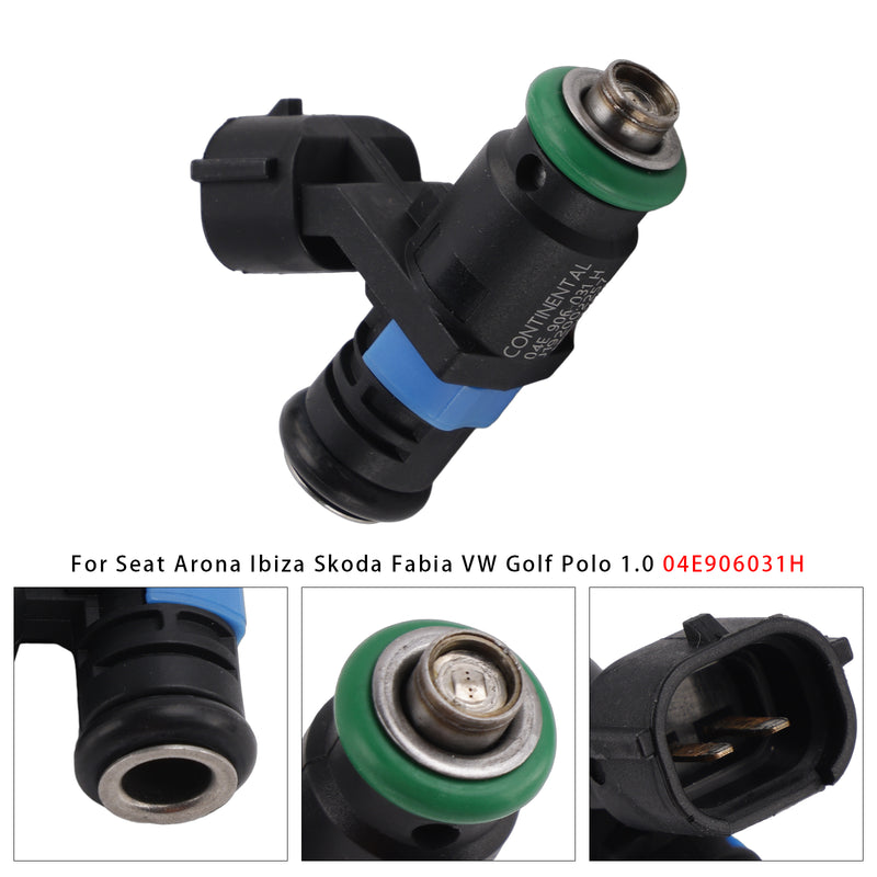 Seat Arona Ibiza Skoda Fabia VW Golf Polo 1.0 04E906031H 1PCS Fuel Injector