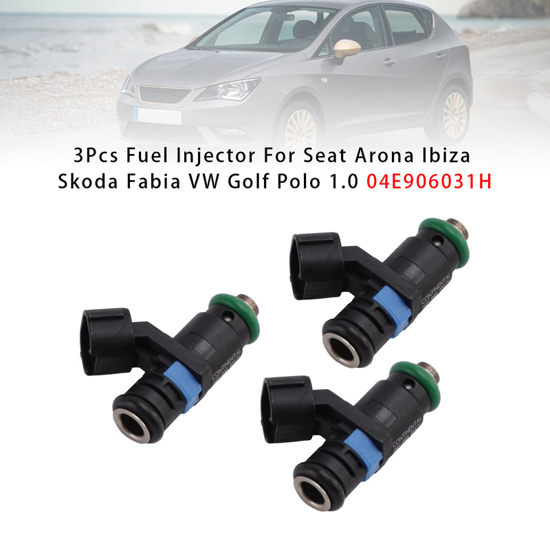 Seat Arona Ibiza Skoda Fabia VW Golf Polo 1.0 04E906031H 3Pcs Fuel Injector