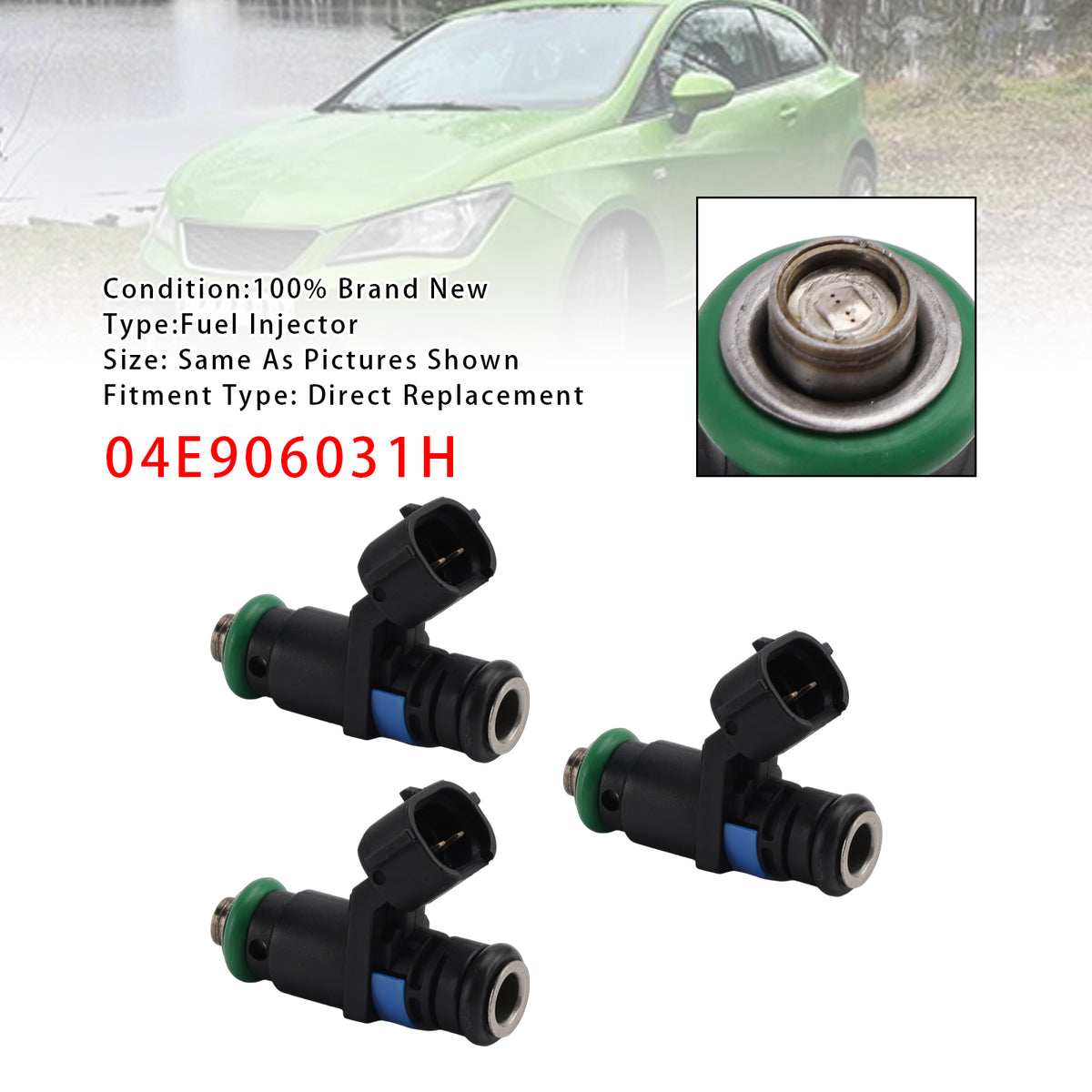 Seat Arona Ibiza Skoda Fabia VW Golf Polo 1.0 04E906031H 3Pcs Fuel Injector