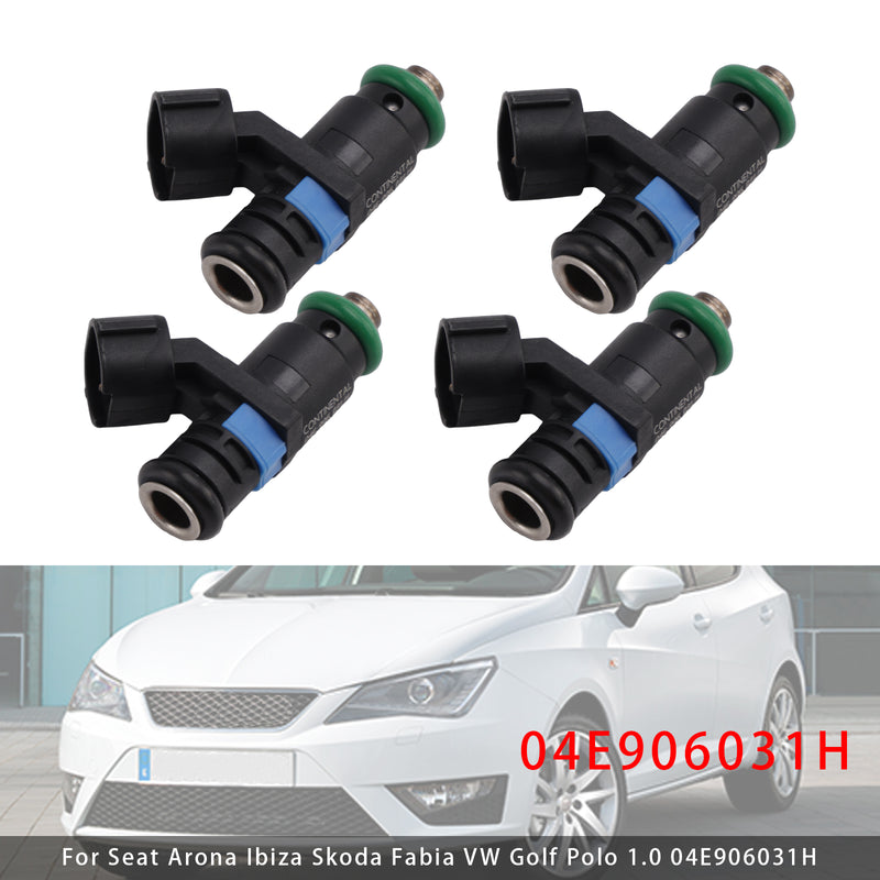 Seat Arona Ibiza Skoda Fabia VW Golf Polo 1.0 04E906031H 4PCS Fuel Injector