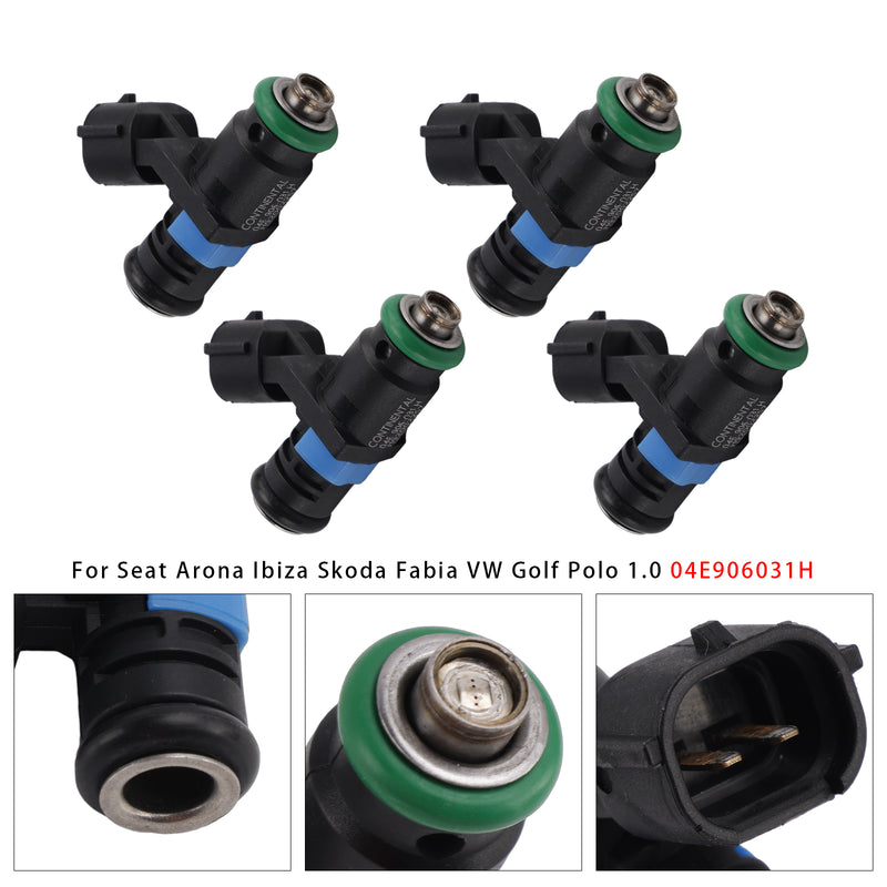 Seat Arona Ibiza Skoda Fabia VW Golf Polo 1.0 04E906031H 4PCS Fuel Injector