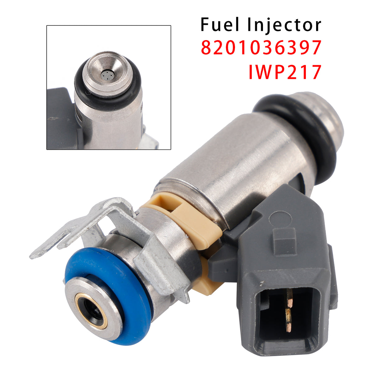 Renault Dacia Kangoo Duster 1.6 16V 8201036397 IWP217 1PCS Fuel Injector