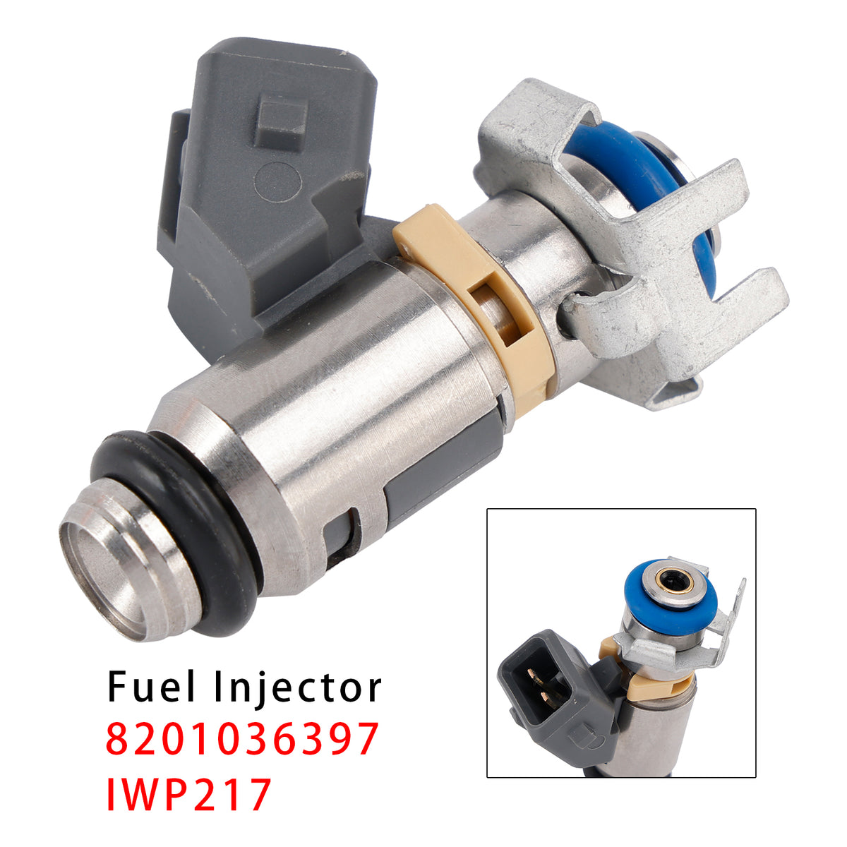 Renault Dacia Kangoo Duster 1.6 16V 8201036397 IWP217 1PCS Fuel Injector