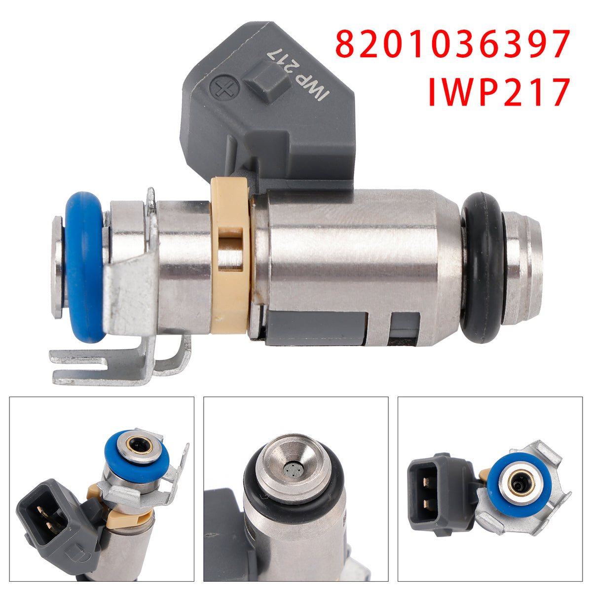 Renault Dacia Kangoo Duster 1.6 16V 8201036397 IWP217 1PCS Fuel Injector