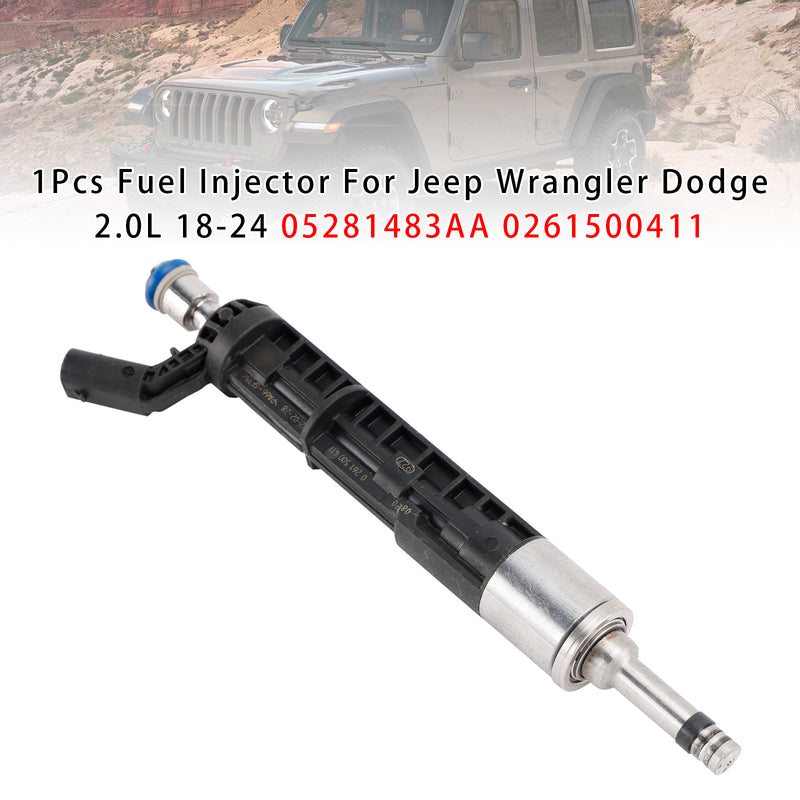 Jeep Wrangler Dodge 2.0L 2018-2024 05281483AA 0261500411 1PCS Fuel Injector