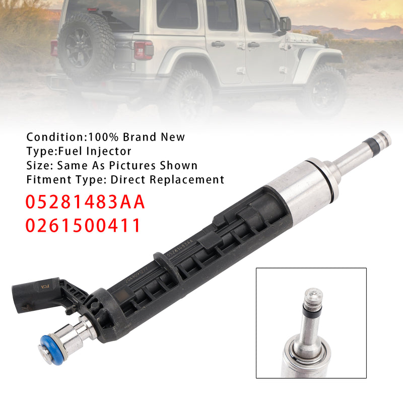 Jeep Wrangler Dodge 2.0L 2018-2024 05281483AA 0261500411 1PCS Fuel Injector