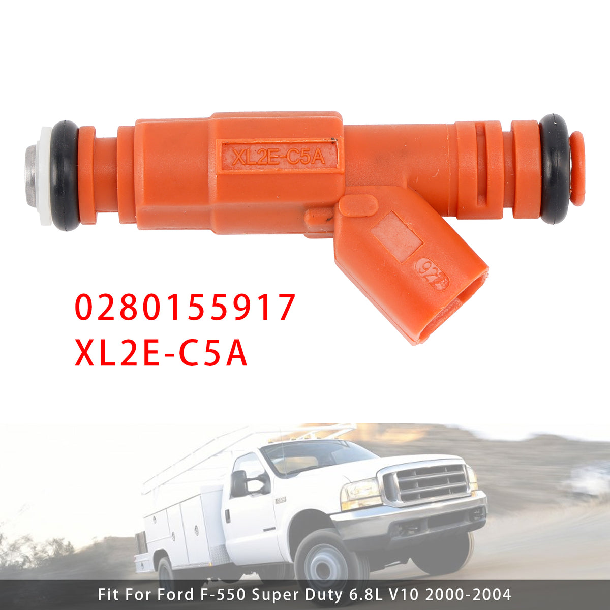 Ford F250 F350 F450 F550 6.8L V10 Mercury 0280155917 1PCS Fuel Injector