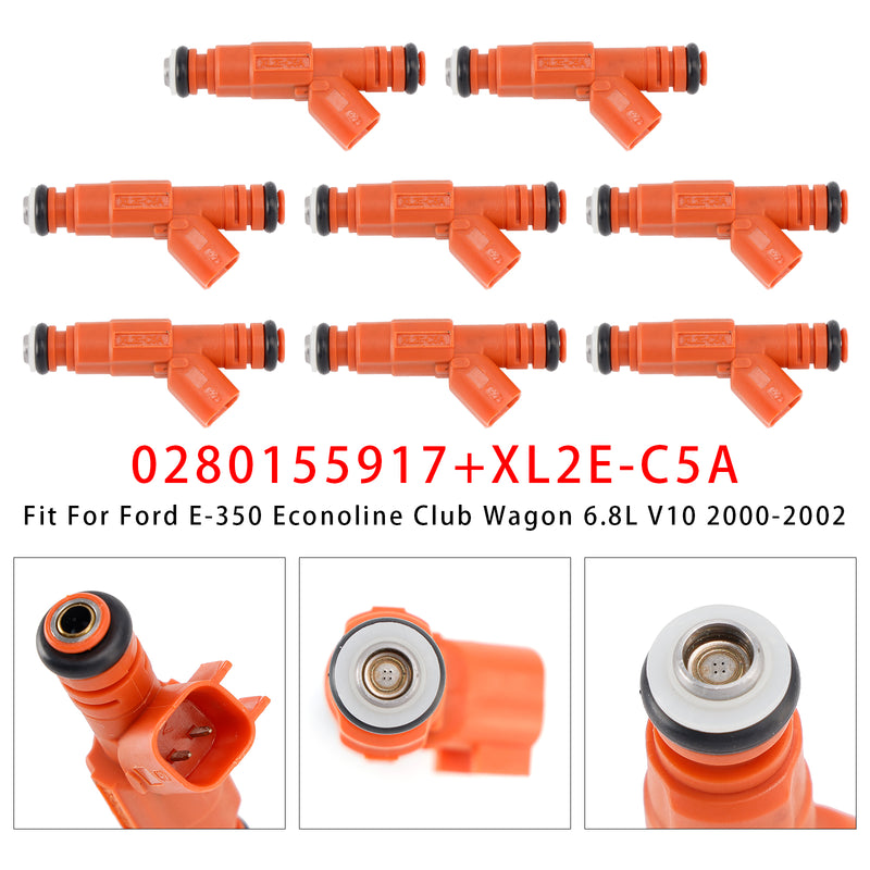 Ford F250 F350 F450 F550 6.8L V10 Mercury 0280155917 8PCS Fuel Injector