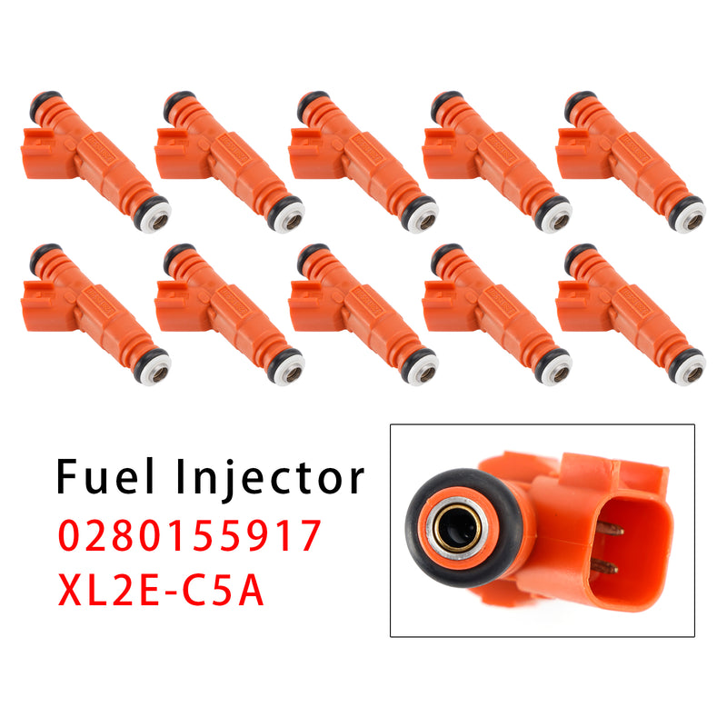 Ford F250 F350 F450 F550 6.8L V10 Mercury 0280155917 10Pcs Fuel Injector