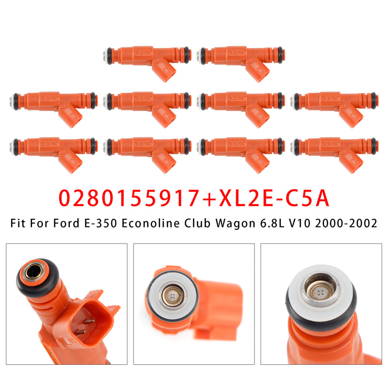Ford F250 F350 F450 F550 6.8L V10 Mercury 0280155917 10Pcs Fuel Injector