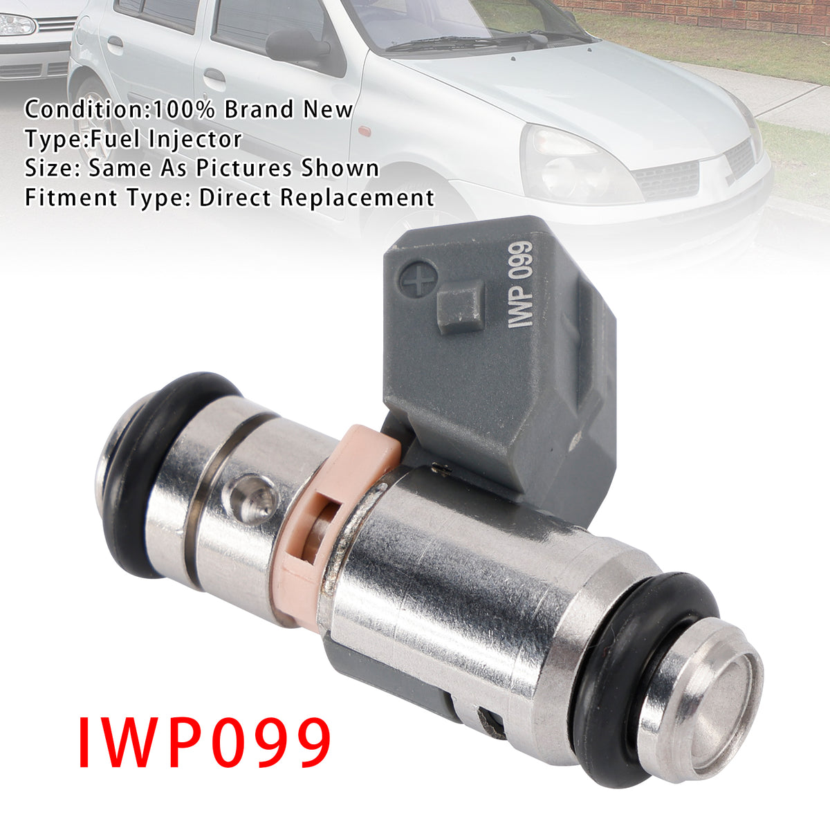 Renault Clio Kangoo Thalia Twingo I 1.2 16V IWP099 1PCS Fuel Injector