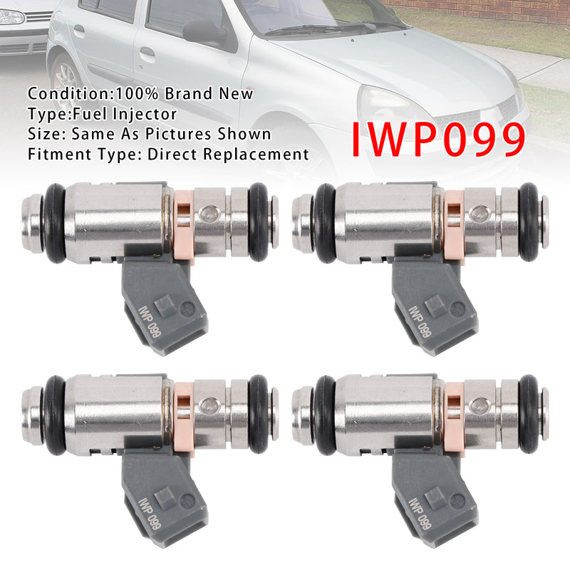 Renault Clio Kangoo Thalia Twingo I 1.2 16V IWP099 4PCS Fuel Injector