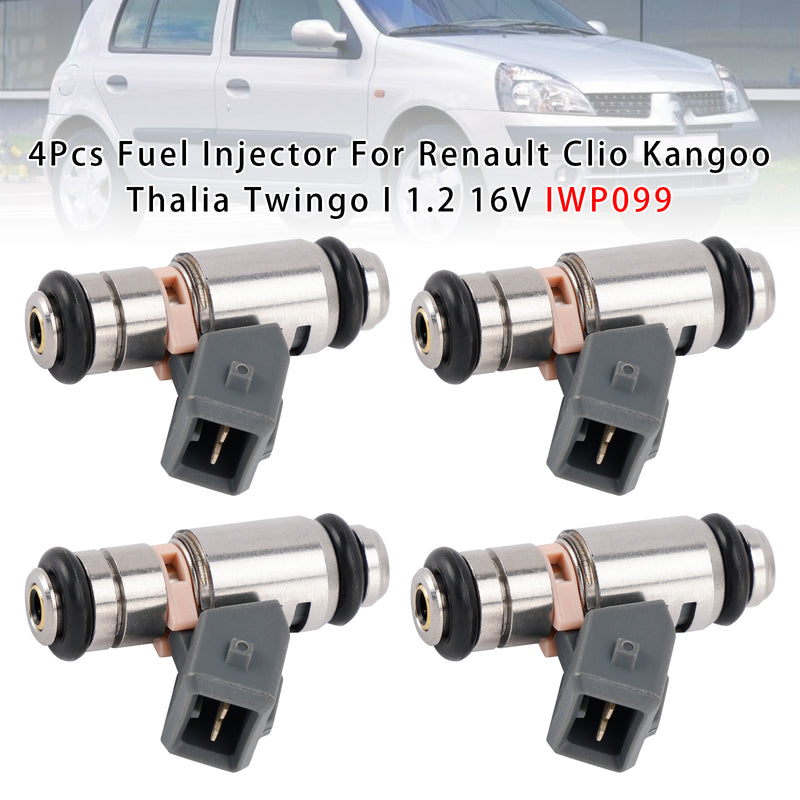 Renault Clio Kangoo Thalia Twingo I 1.2 16V IWP099 4PCS Fuel Injector