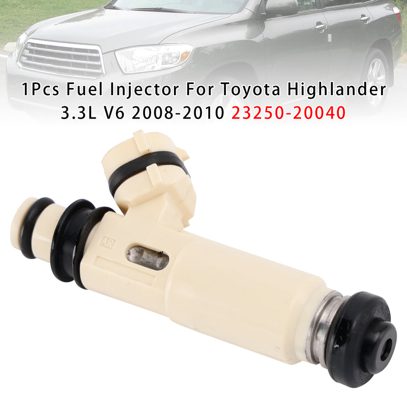 Toyota Highlander 3.3L V6 2008-2010 23250-20040 1PCS Fuel Injector